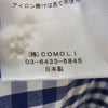 COMOLI コモリ 17SS K01-02001 ギンガムチェック 長袖 コモリシャツ ブルー系 1【新古品】【未使用】【中古】