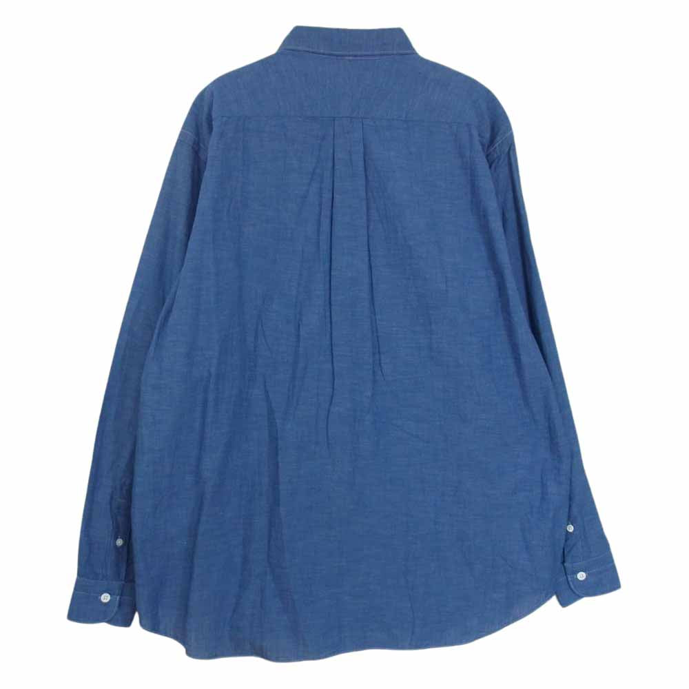 COMOLI コモリ 15AW 15F-02003 ベタシャン 長袖 コモリシャツ ブルー系 1【新古品】【未使用】【中古】