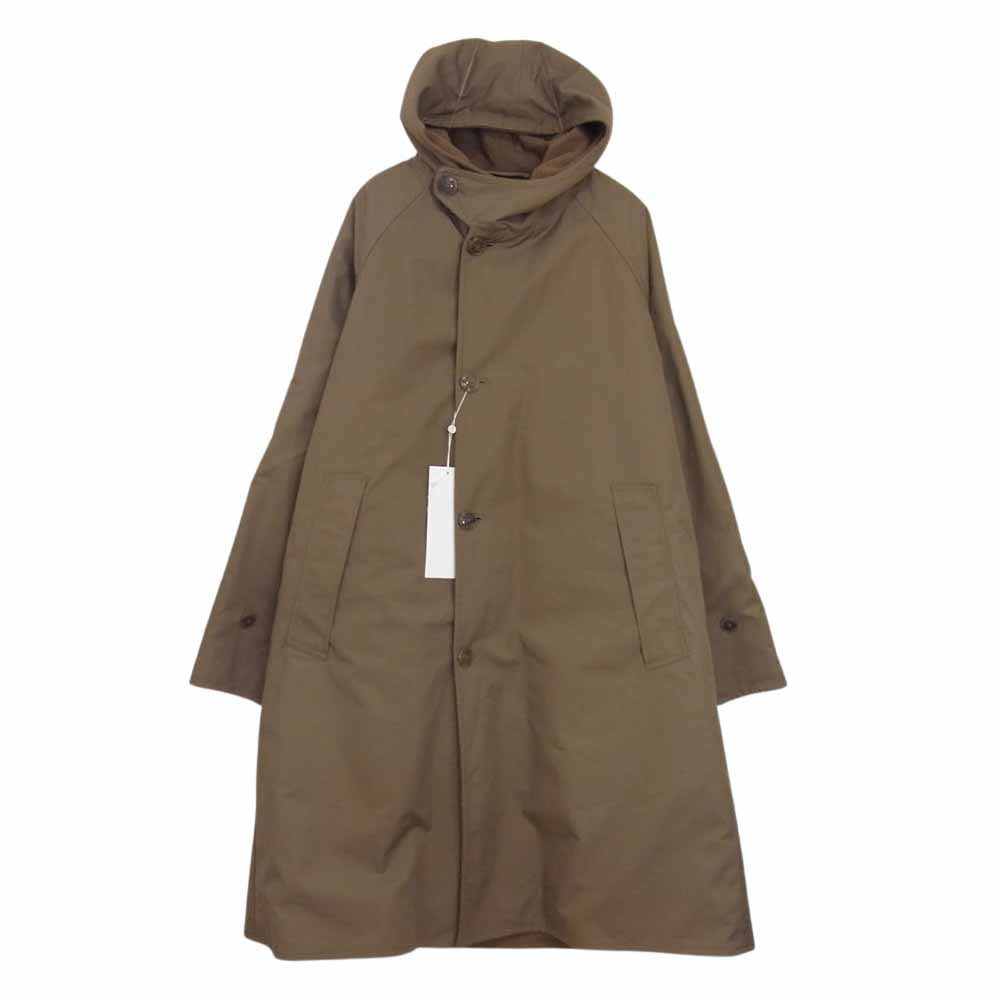 COMOLI コモリ 15AW 15F-04003 ナッピングウール ライニング 撥水 フーデッドコート ブラウン系 1【極上美品】【中古】