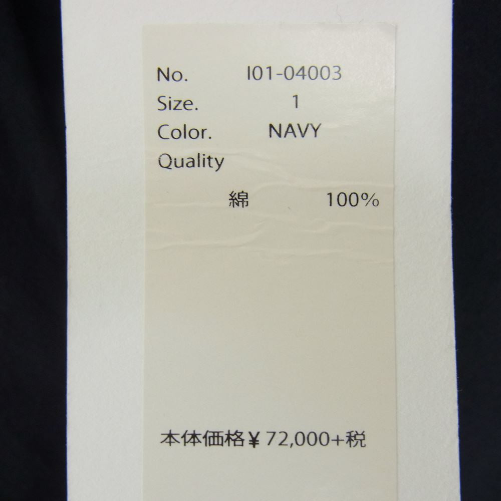 COMOLI コモリ 16SS 101-04003 TYPEWRITER TIELOCKEN COAT タイプライター タイロッケン コート  ネイビー系 1【新古品】【未使用】【中古】