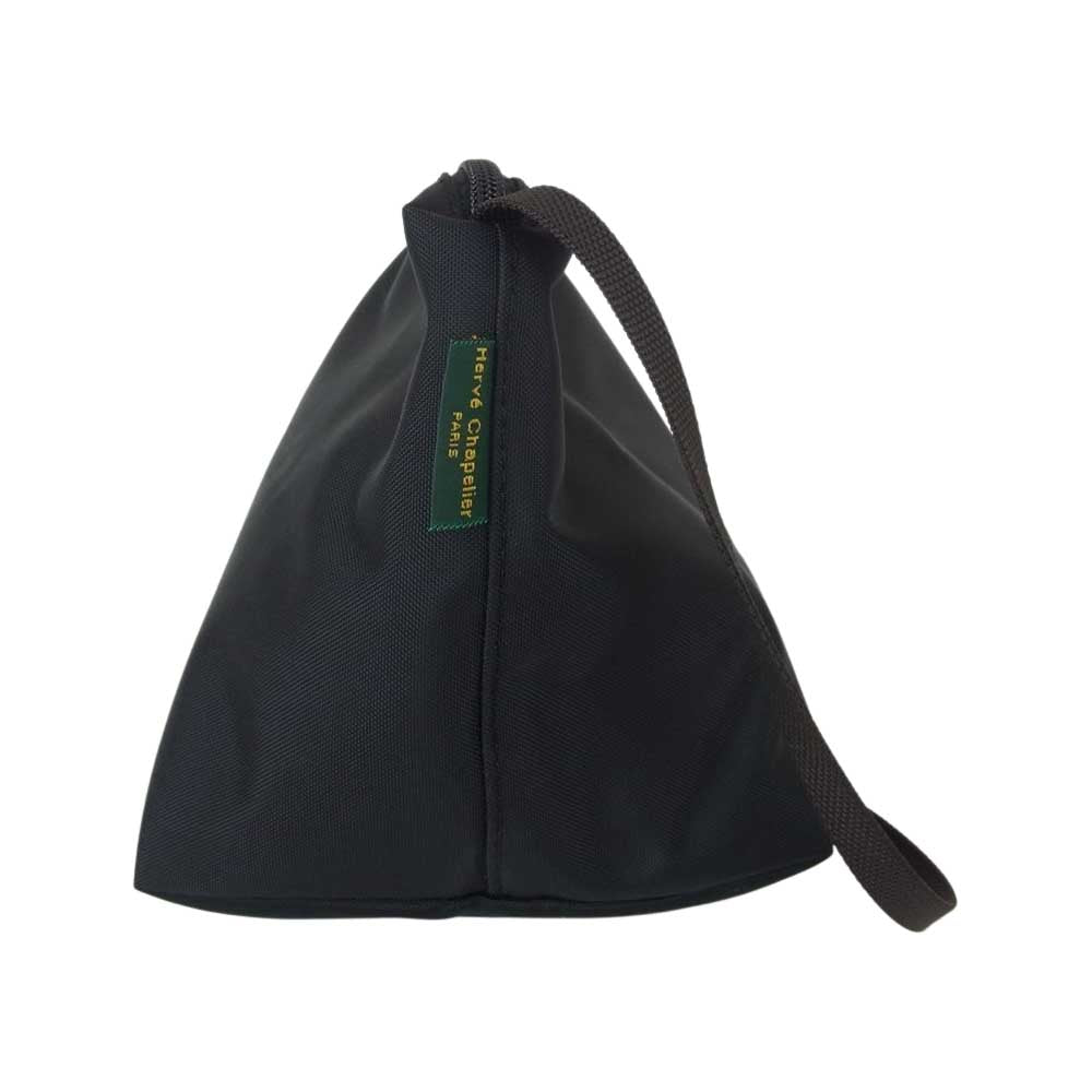 Herve Chapelier エルベ・シャプリエ 2885N 斜め掛け 舟形 ショルダーバッグ S ブラック系【中古】