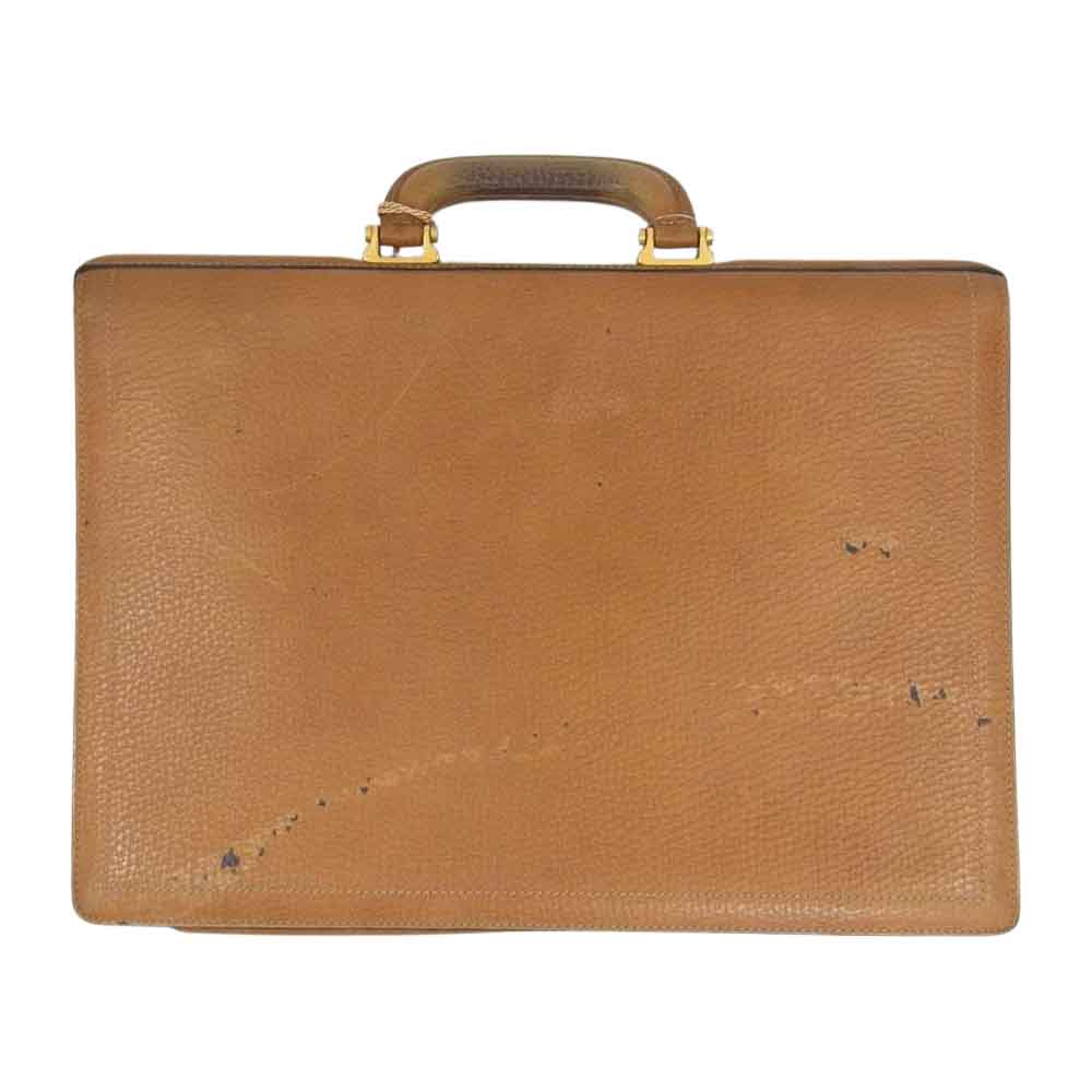 LOEWE ロエベ アナグラム レザー ブリーフケース ブラウン系【中古】