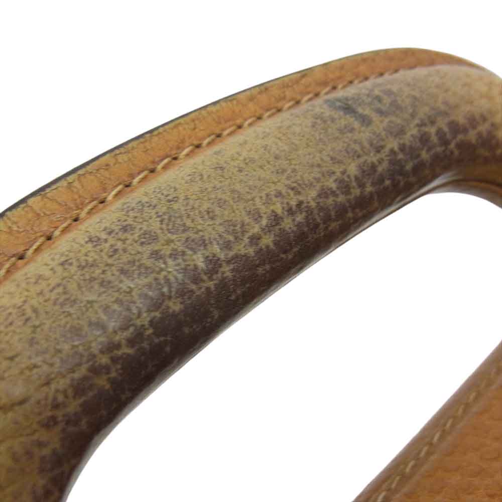 LOEWE ロエベ アナグラム レザー ブリーフケース ブラウン系【中古】