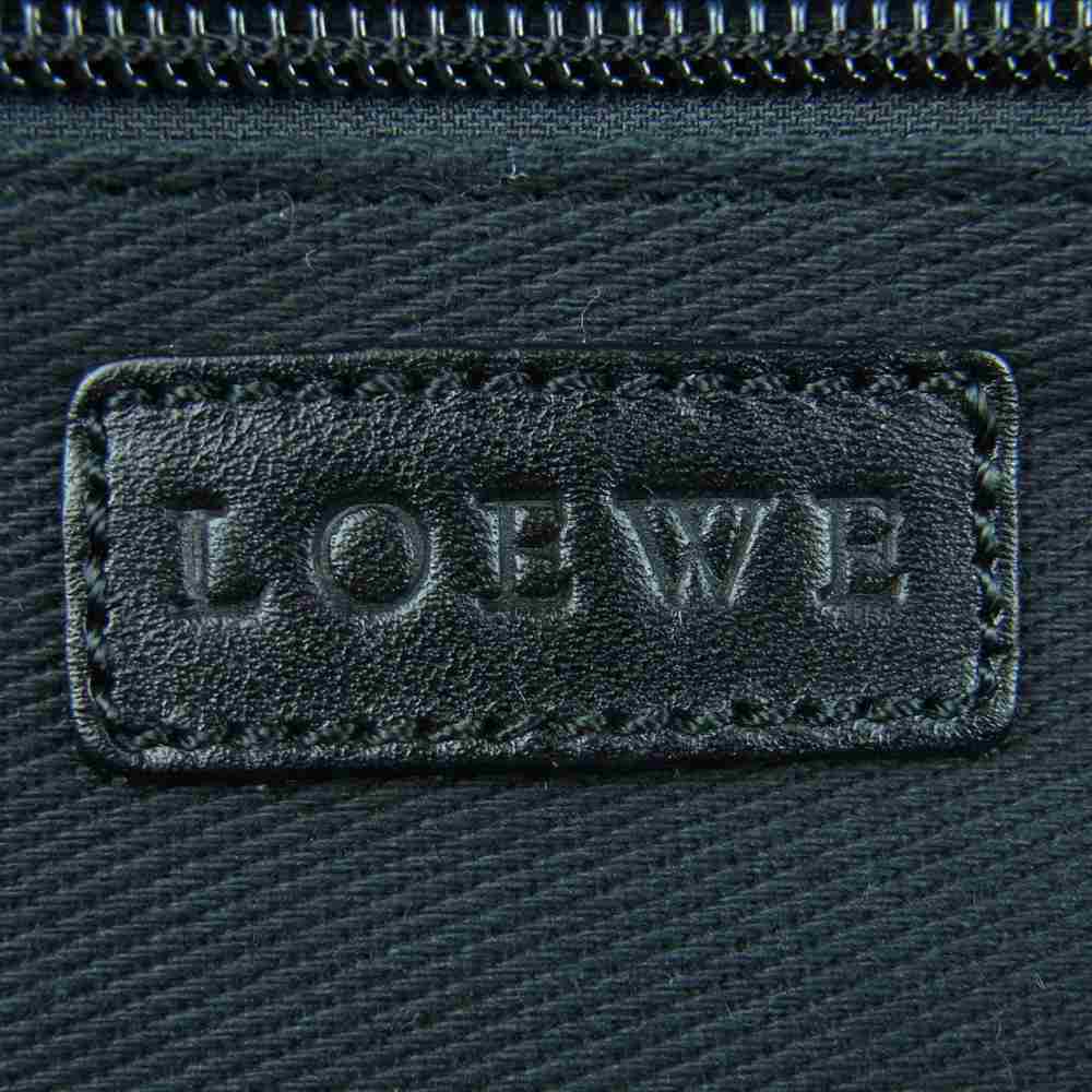 LOEWE ロエベ 070409 キャンバス アナグラム トート バッグ スペイン製 ブラック系【中古】