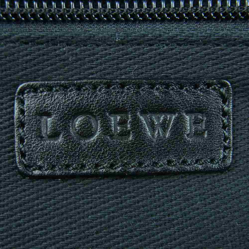 LOEWE ロエベ 070409 キャンバス アナグラム トート バッグ スペイン製 ブラック系【中古】