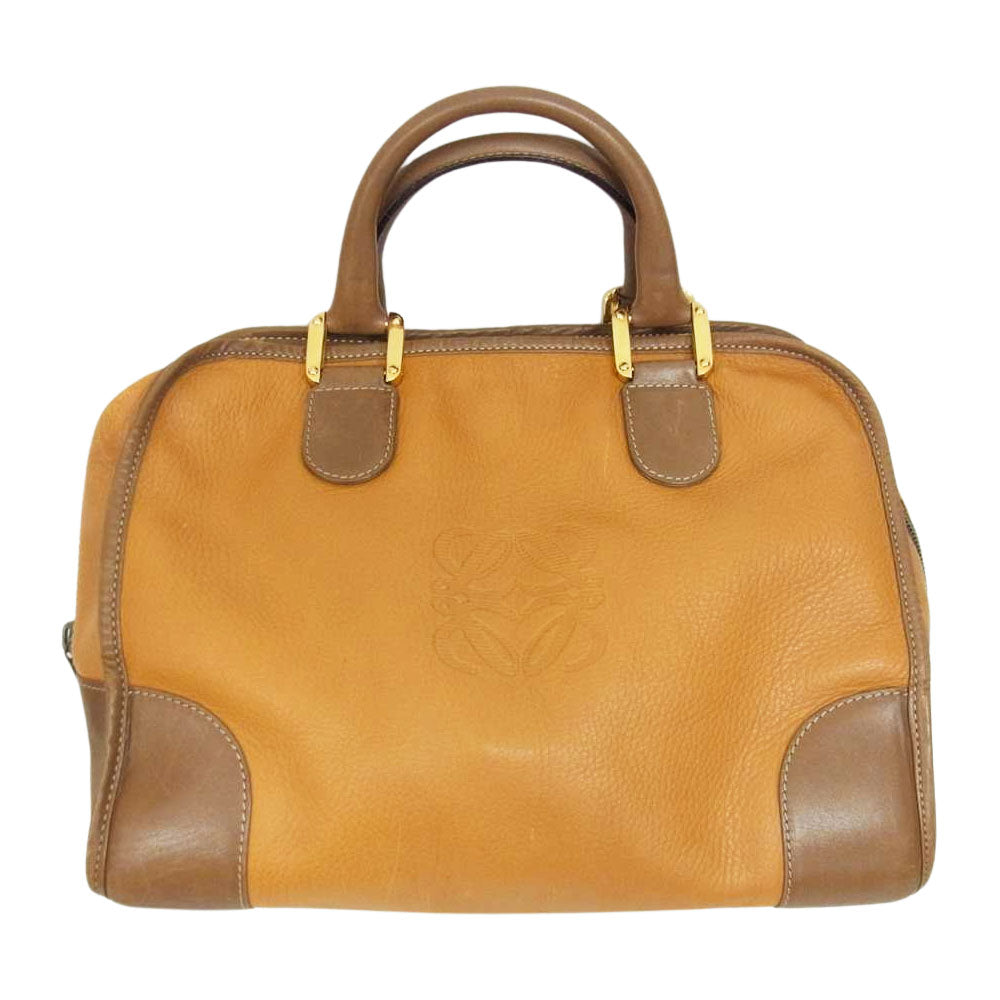 LOEWE ロエベ アマソナ 32 ハンドバッグ ブラウン系【中古】