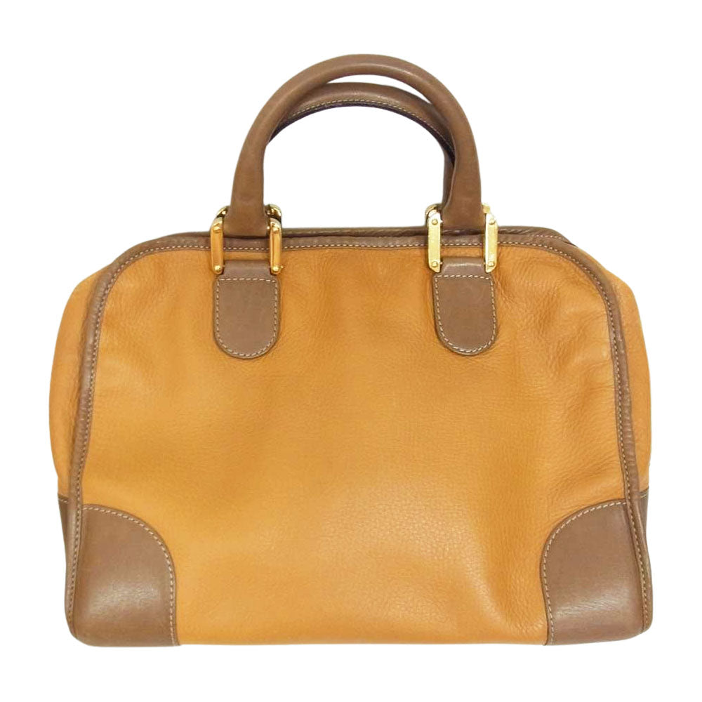 LOEWE ロエベ アマソナ 32 ハンドバッグ ブラウン系【中古】