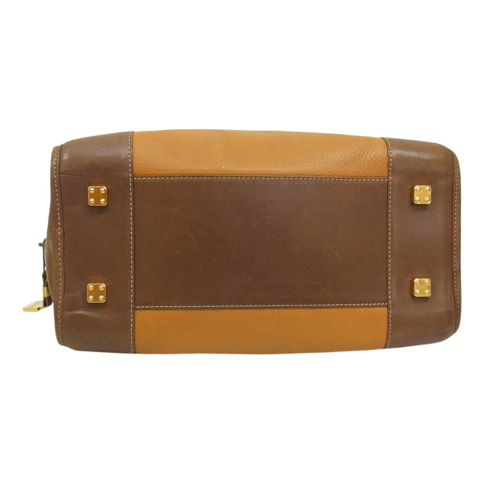 LOEWE ロエベ アマソナ 32 ハンドバッグ ブラウン系【中古】