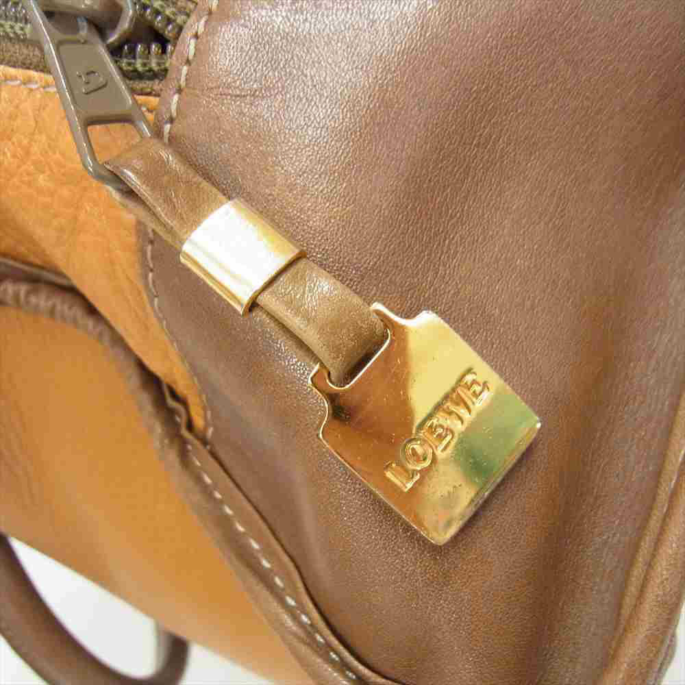 LOEWE ロエベ アマソナ 32 ハンドバッグ ブラウン系【中古】