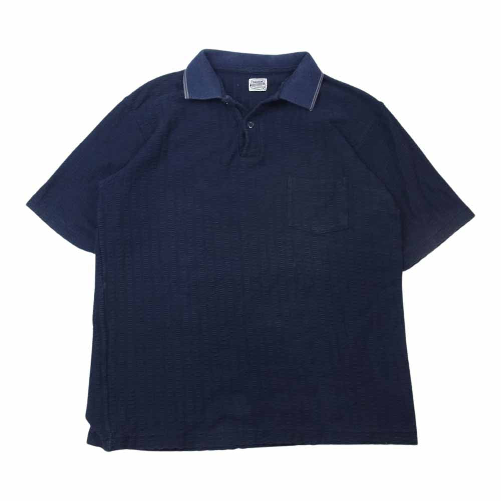 TENDERLOIN テンダーロイン T-KNIT POLO ニット 半袖 ポロシャツ ダークネイビー系【中古】