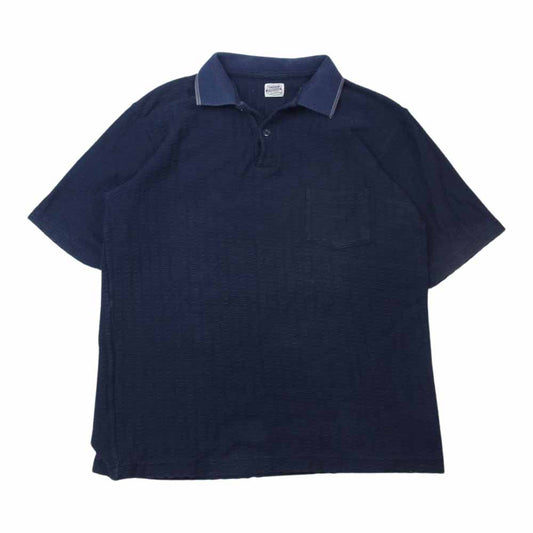 TENDERLOIN テンダーロイン T-KNIT POLO ニット 半袖 ポロシャツ ダークネイビー系【中古】