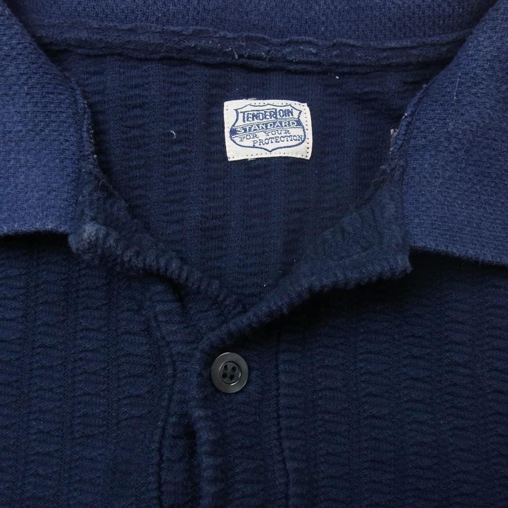 TENDERLOIN テンダーロイン T-KNIT POLO ニット 半袖 ポロシャツ ダークネイビー系【中古】