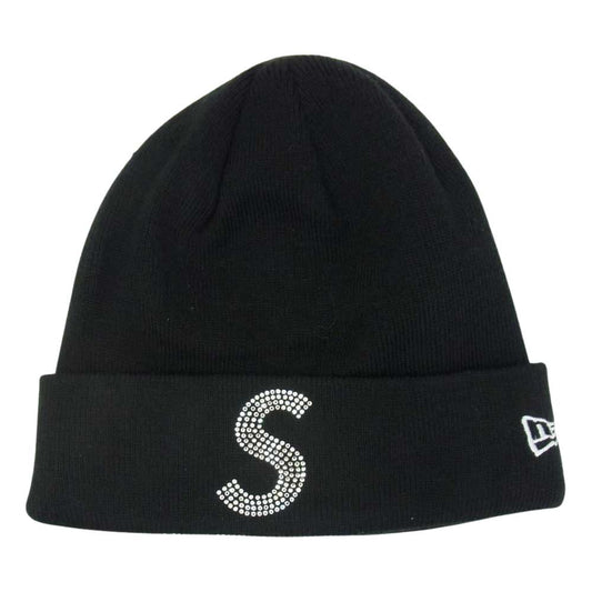 Supreme シュプリーム 21SS New Era Swarovski S Logo Beanie ニューエラ スワロフスキー Sロゴ ビーニー ニット帽 ブラック系【中古】