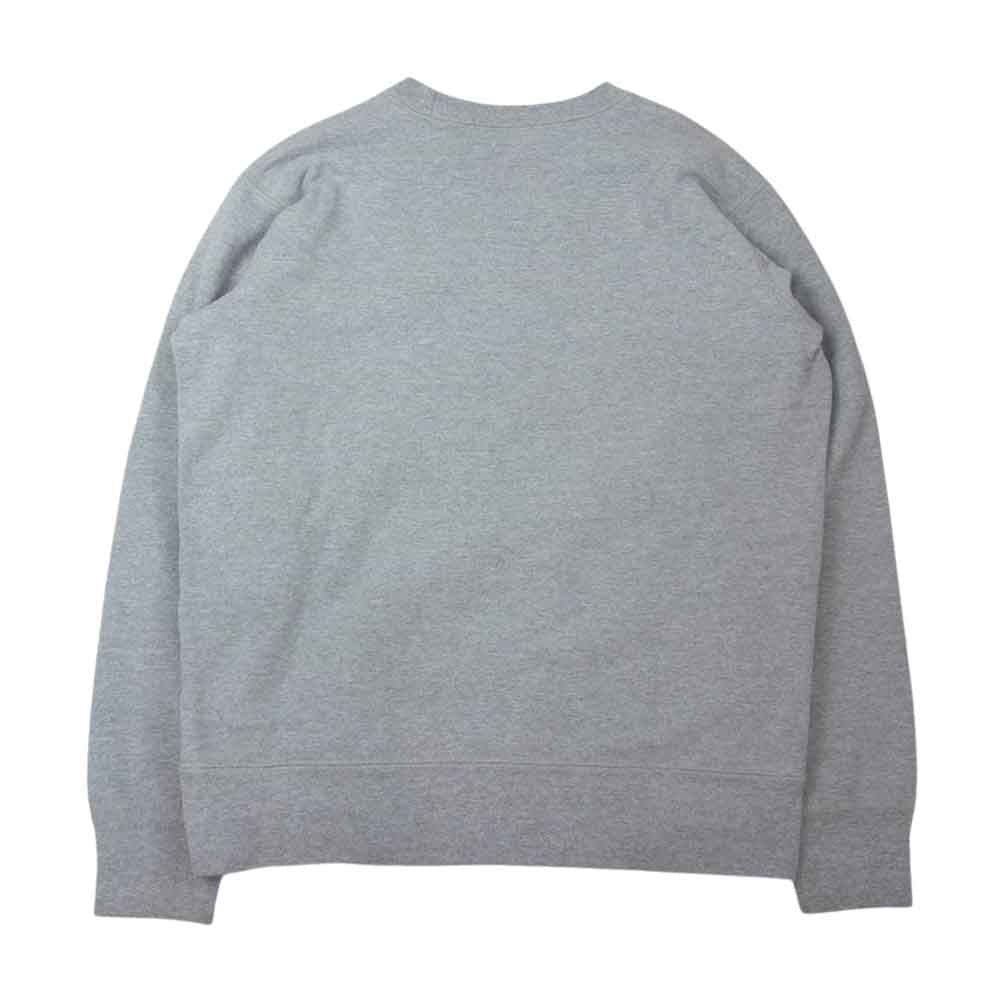 Supreme シュプリーム 13AW Sup Big Logo Crewneck ビッグ ロゴ プリント クルーネック スウェット トレーナー グレー系【中古】