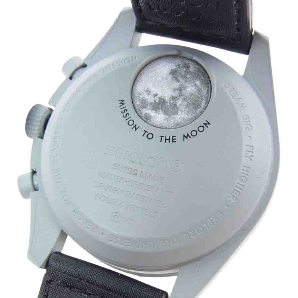 OMEGA オメガ × Swatch スウォッチ MISSION TO MOON バイオセラミック ミッション トゥー ムーン ブラック系 グレー系【中古】