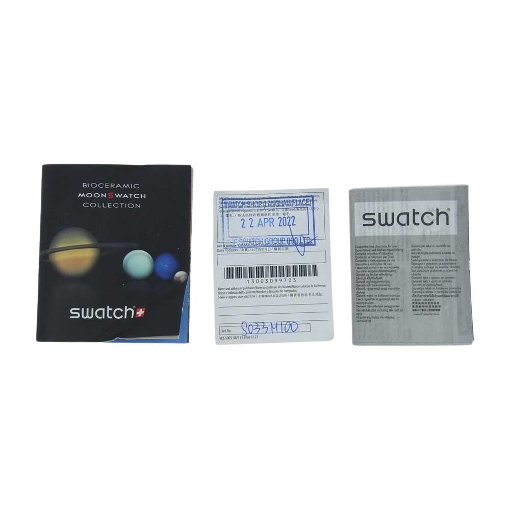 OMEGA オメガ × Swatch スウォッチ MISSION TO MOON バイオセラミック ミッション トゥー ムーン ブラック系 グレー系【中古】