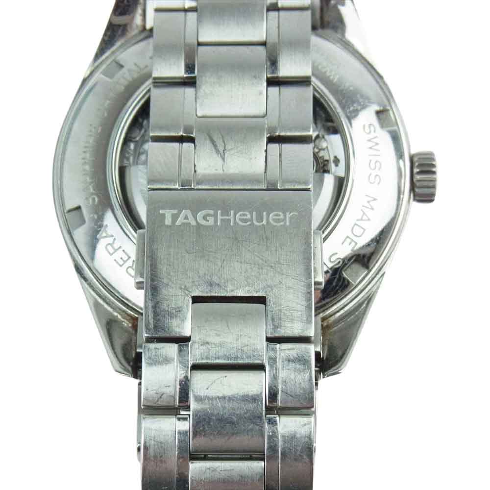 TAG HEUER タグホイヤー WV211B カレラ クロノグラフ ステンレススチール 黒文字盤 自動巻き オートマ 時計 シルバー系【中古】