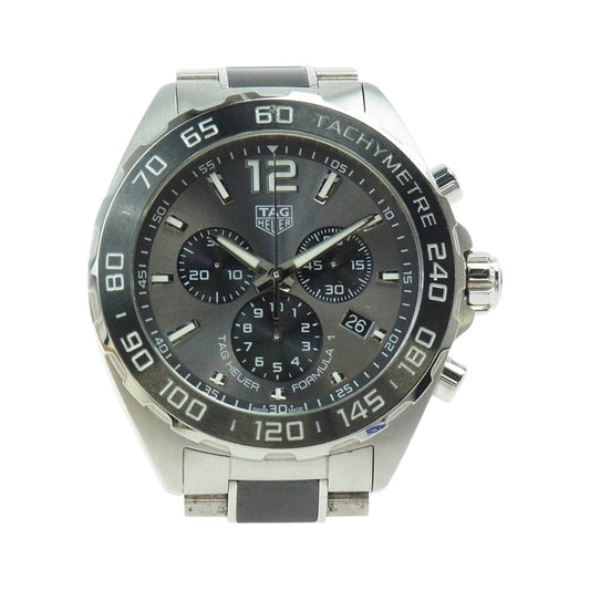 TAG HEUER タグホイヤー CAZ1011 フォーミュラ1 クロノグラフ ステンレススチール クォーツ 時計 シルバー系【中古】