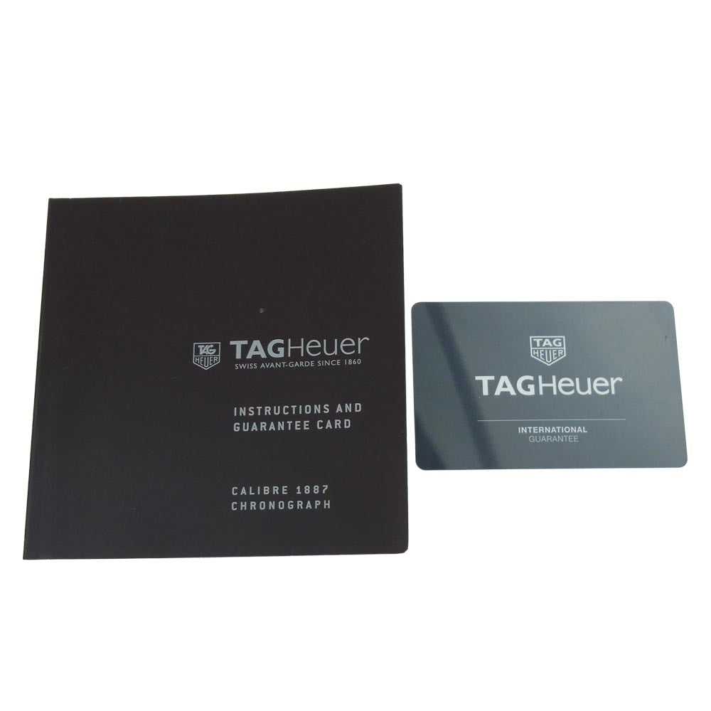 TAG HEUER タグホイヤー CAR2014-4 カレラ キャリバー1887 クロノグラフ 自動巻き 黒文字盤  オートマ 時計 シルバー系 ブラック系【中古】