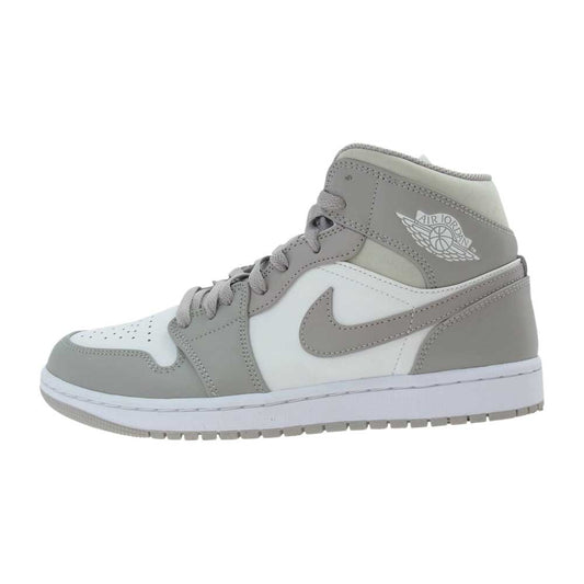 NIKE AIR JORDAN ナイキ ジョーダン 554724-082 1 MID LINEN エア ジョーダン 1 ミッド カレッジ ホワイト系 オフホワイト系 26.5【中古】