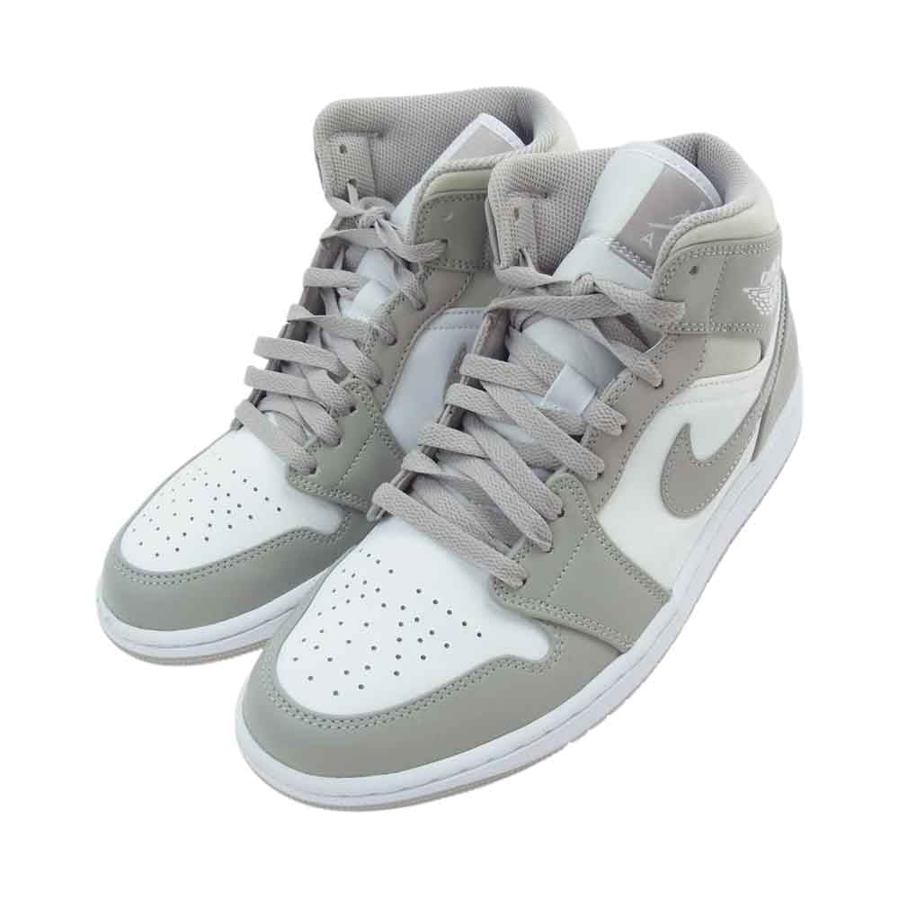 NIKE AIR JORDAN ナイキ ジョーダン 554724-082 1 MID LINEN エア ジョーダン 1 ミッド カレッジ ホワイト系 オフホワイト系 26.5【中古】