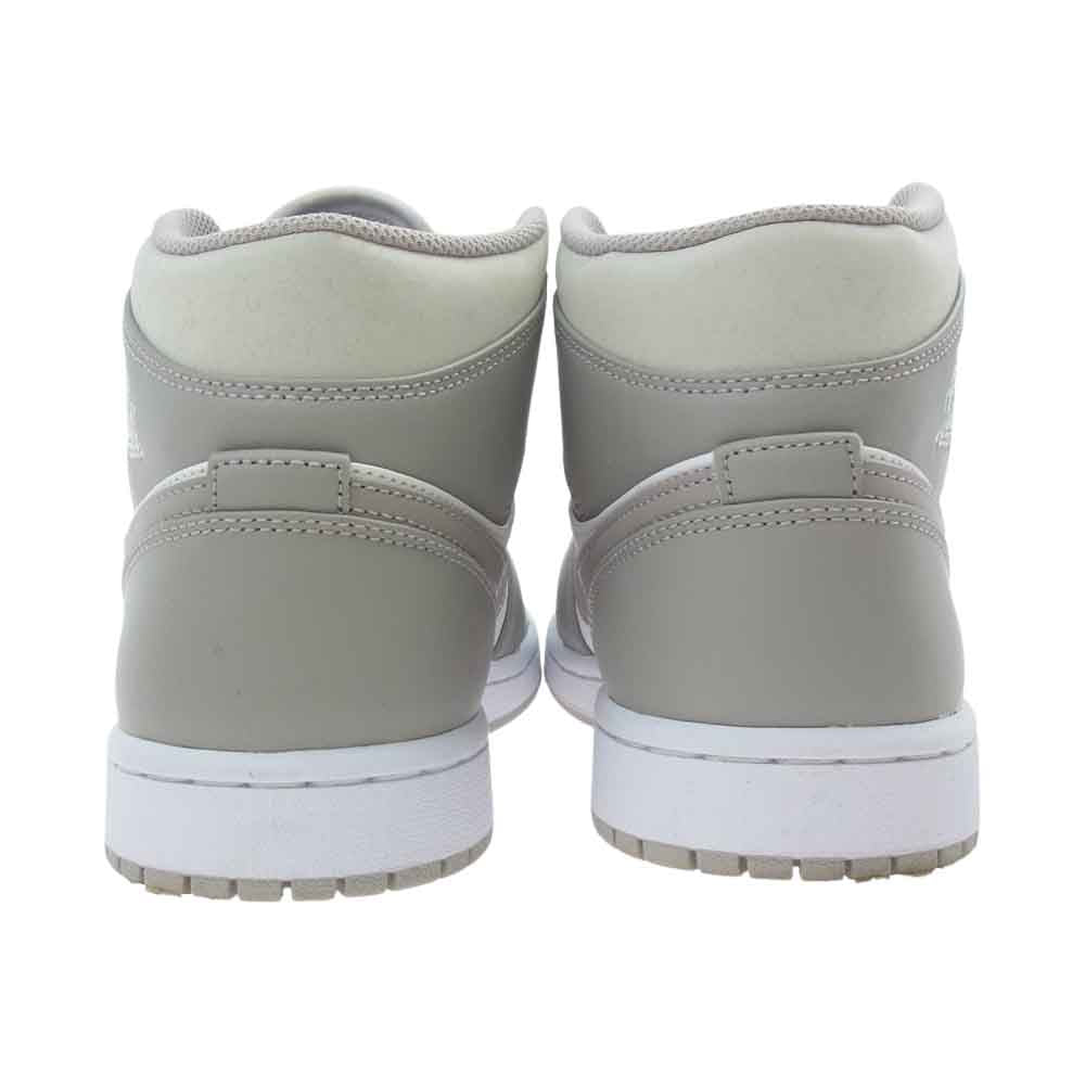 NIKE AIR JORDAN ナイキ ジョーダン 554724-082 1 MID LINEN エア ジョーダン 1 ミッド カレッジ ホワイト系 オフホワイト系 26.5【中古】