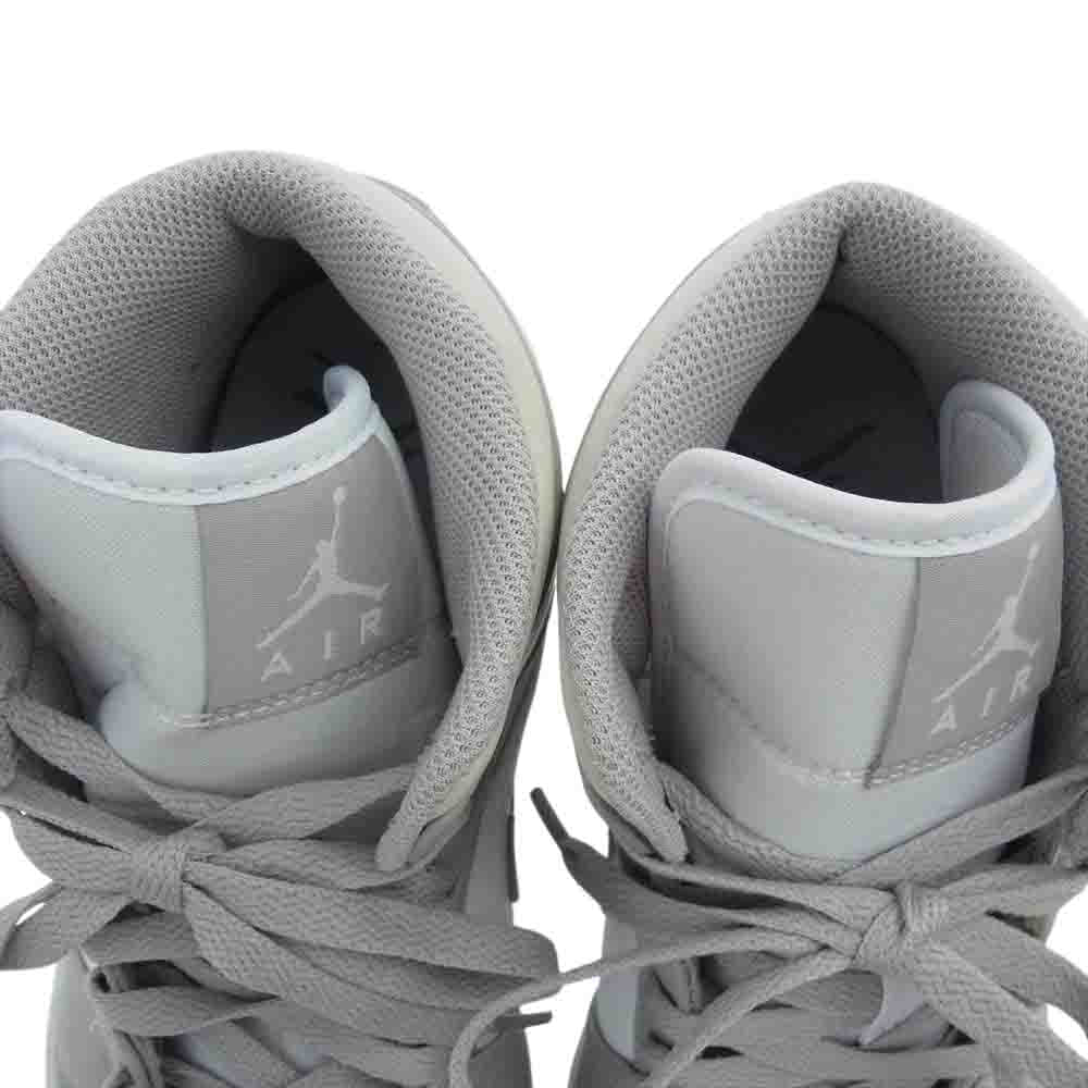 NIKE AIR JORDAN ナイキ ジョーダン 554724-082 1 MID LINEN エア ジョーダン 1 ミッド カレッジ ホワイト系 オフホワイト系 26.5【中古】