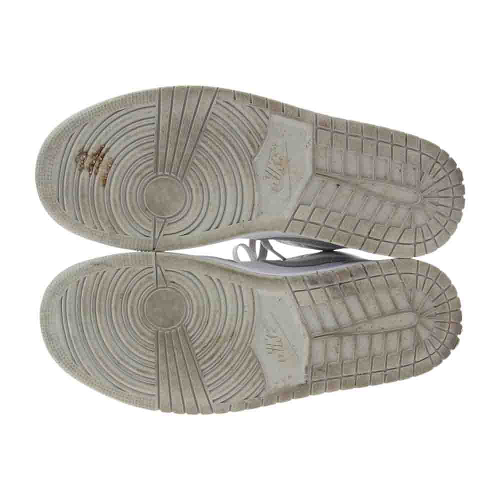 NIKE AIR JORDAN ナイキ ジョーダン 554724-082 1 MID LINEN エア ジョーダン 1 ミッド カレッジ ホワイト系 オフホワイト系 26.5【中古】