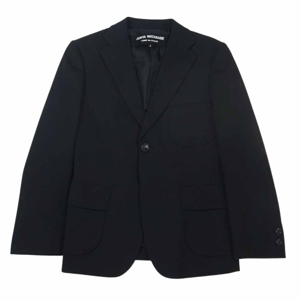 JUNYA WATANABE COMME des GARCONS ジュンヤワタナベコムデギャルソン JH-J051 AD2011 1B ウールギャバ ブレザー テーラードジャケット ブラック系 S【中古】