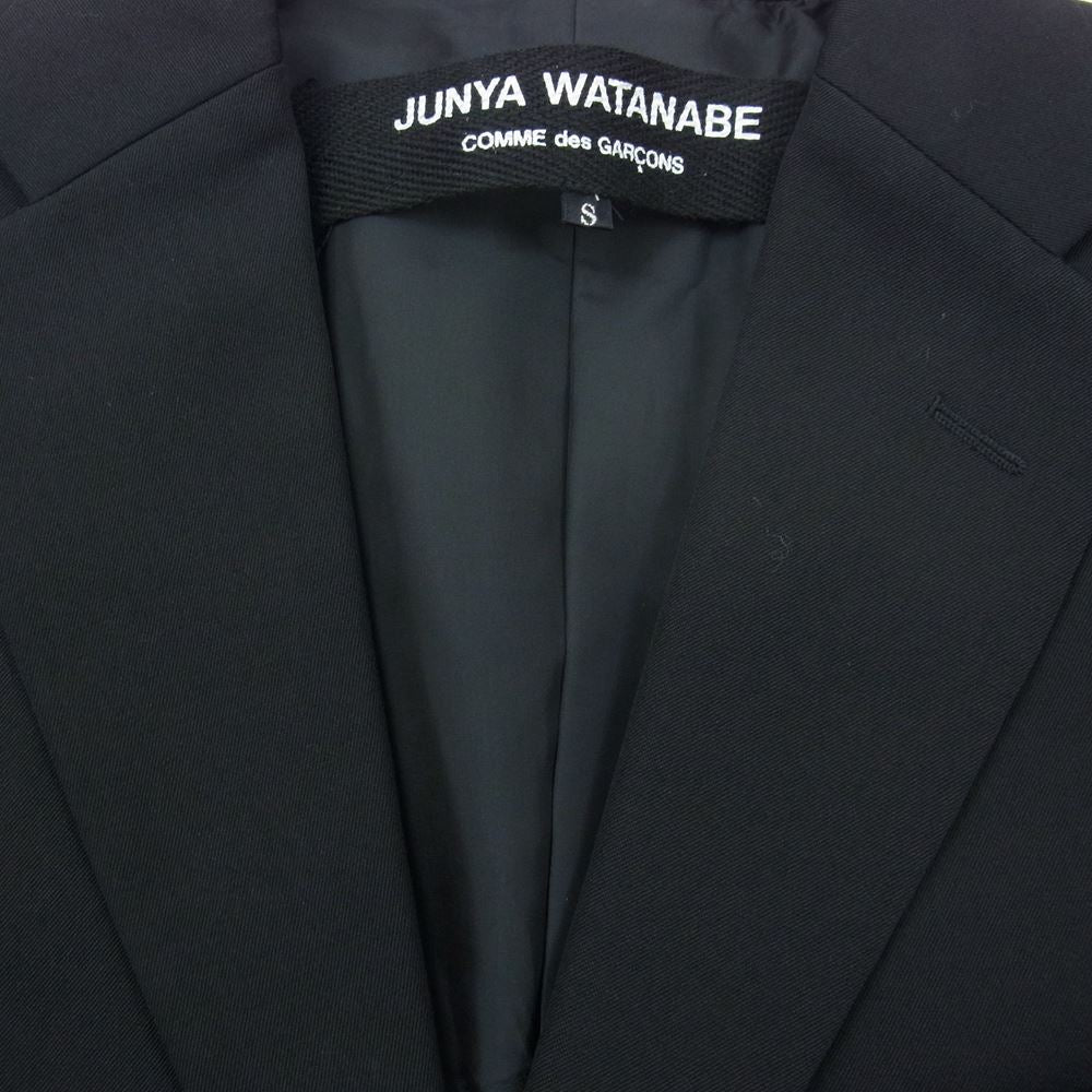 JUNYA WATANABE COMME des GARCONS ジュンヤワタナベコムデギャルソン JH-J051 AD2011 1B ウールギャバ ブレザー テーラードジャケット ブラック系 S【中古】