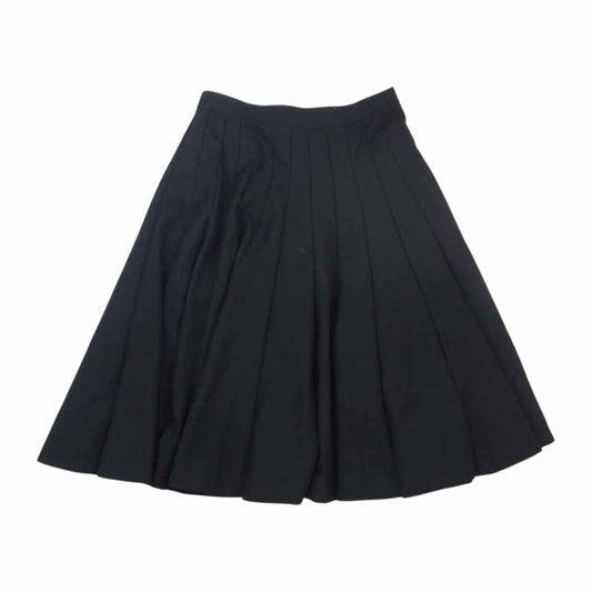 JUNYA WATANABE COMME des GARCONS ジュンヤワタナベコムデギャルソン JH-S010 AD2011 フレアプリーツ ウール スカート ブラック系 S【中古】