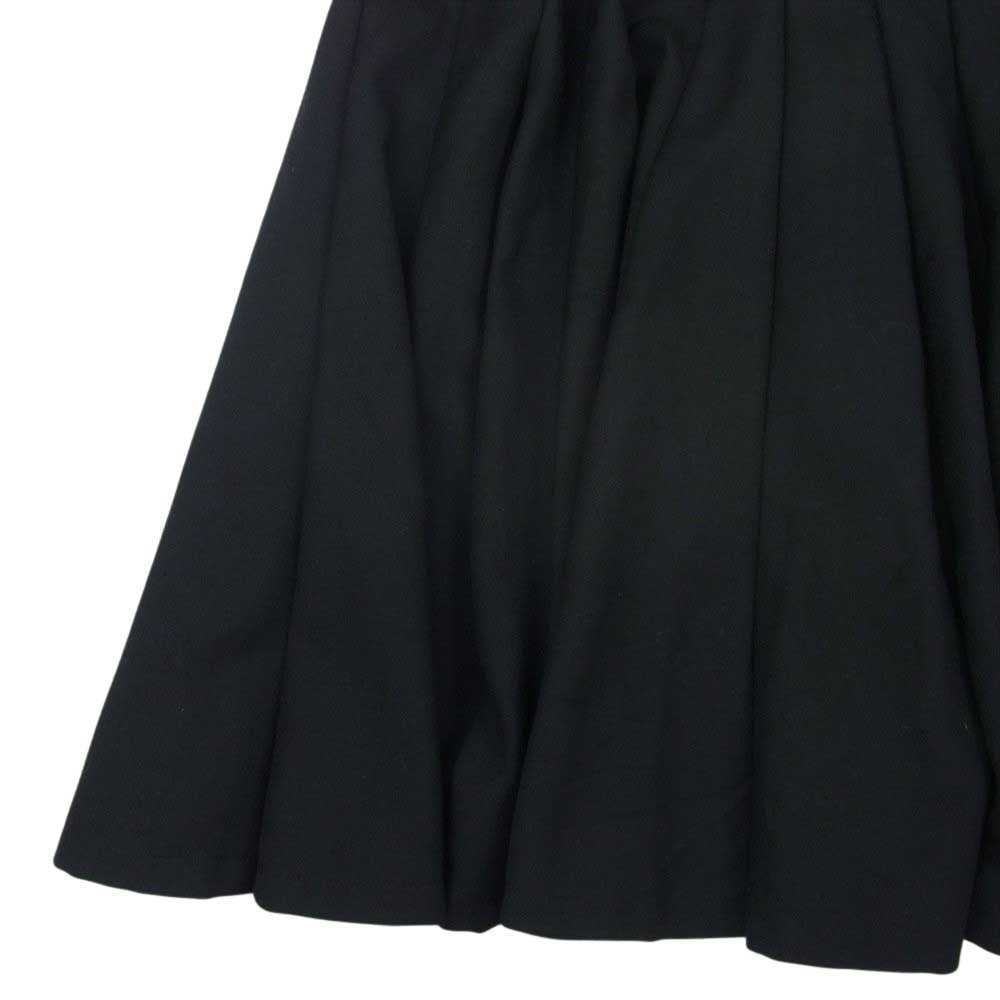 JUNYA WATANABE COMME des GARCONS ジュンヤワタナベコムデギャルソン JH-S010 AD2011 フレアプリーツ ウール スカート ブラック系 S【中古】