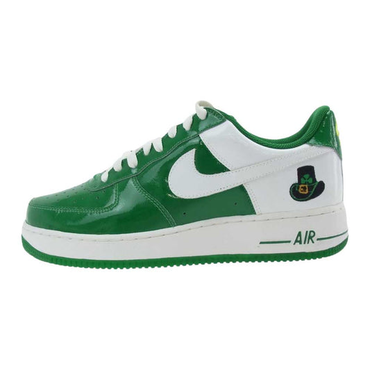 NIKE ナイキ 312945-311 2005年製 AIR FORCE 1 LOW PREMIUM ST PATRICK DAY エアフォース1 ロー プレミアム セントパトリック デイ スニーカー グリーン系 27.5㎝【美品】【中古】