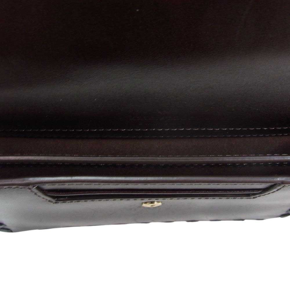 Kate Spade ケイトスペード J183 レザー ショルダー バッグ ブラウン系【中古】