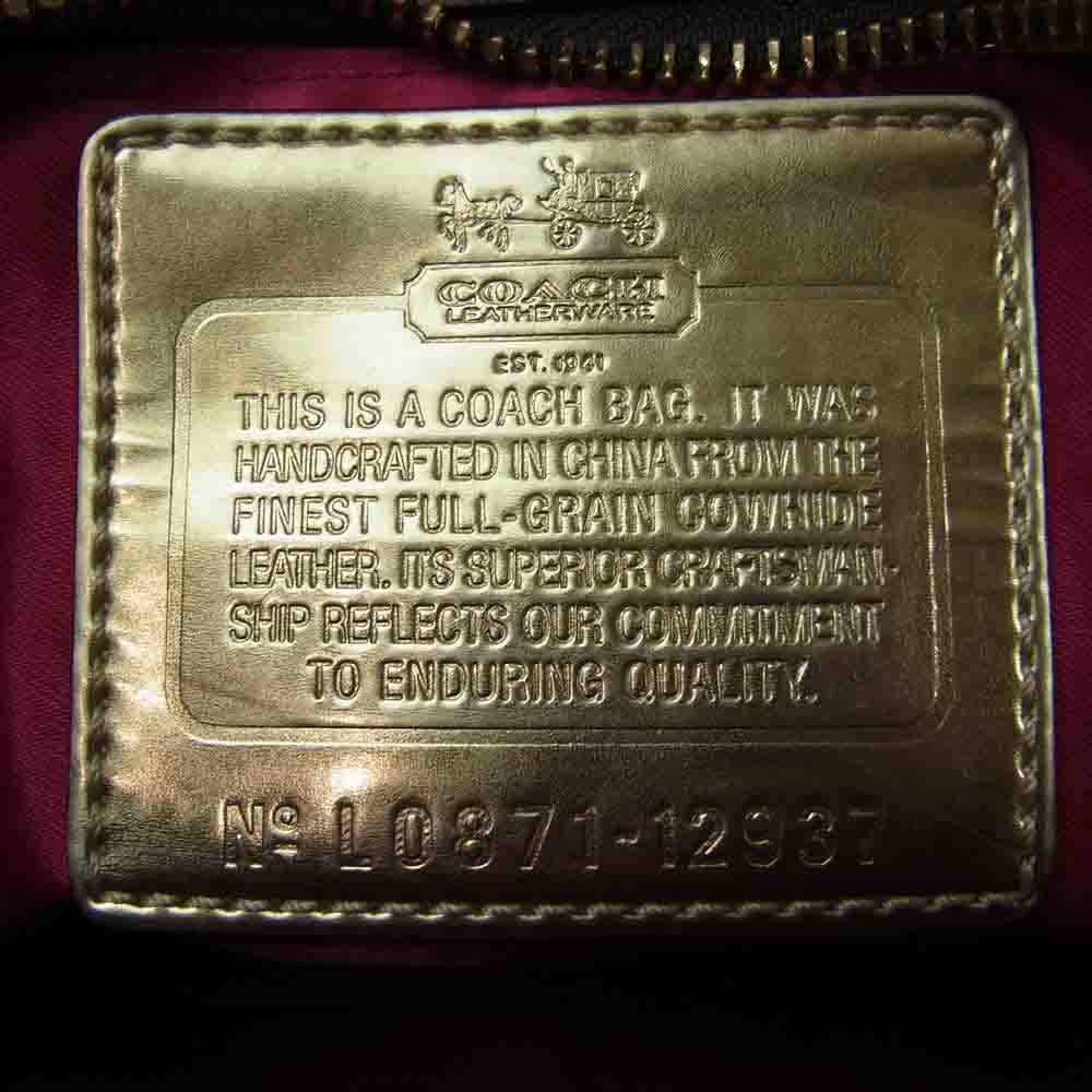 COACH コーチ 12937 マディソン 2way ハンドバッグ ブラウン系【中古】