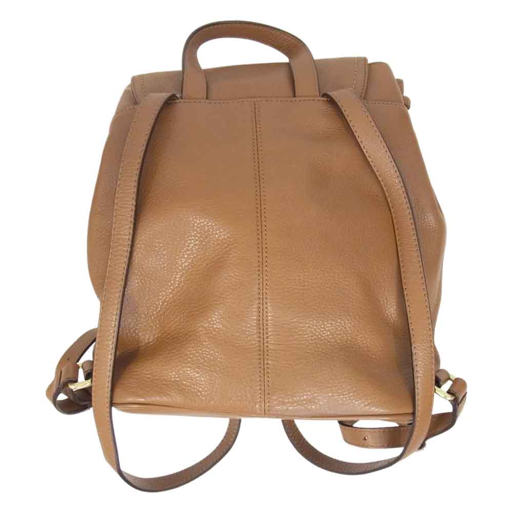 COACH コーチ F24385 レザー リュック ブラウン系【中古】