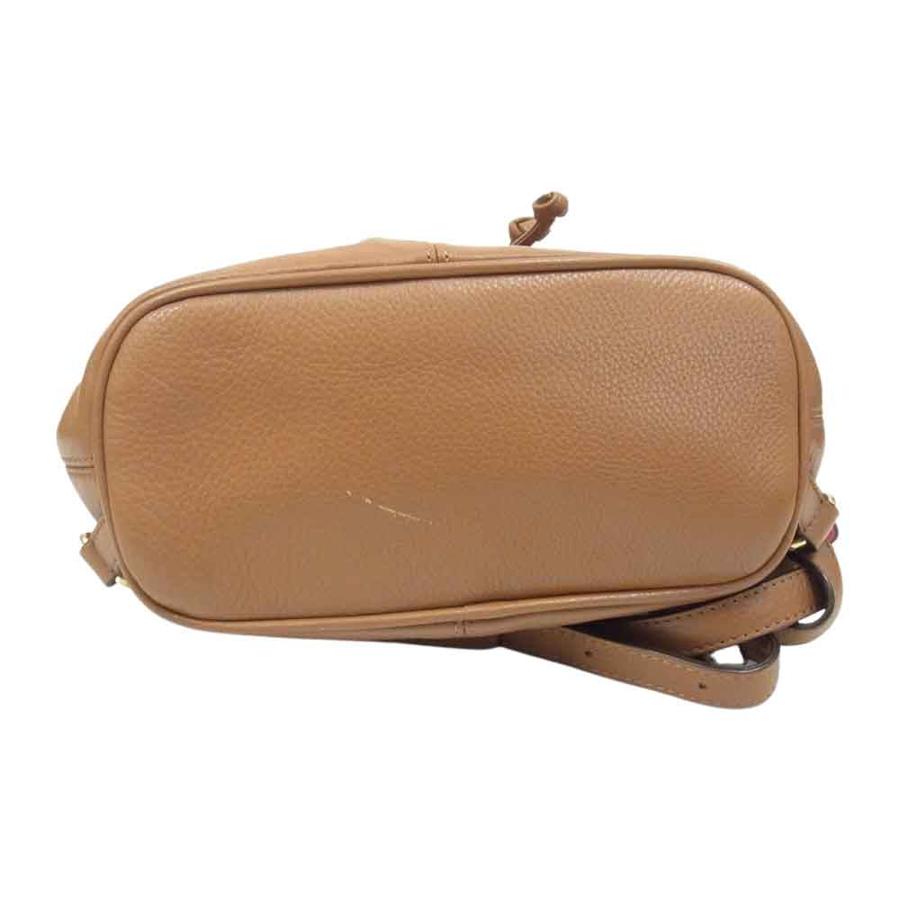 COACH コーチ F24385 レザー リュック ブラウン系【中古】