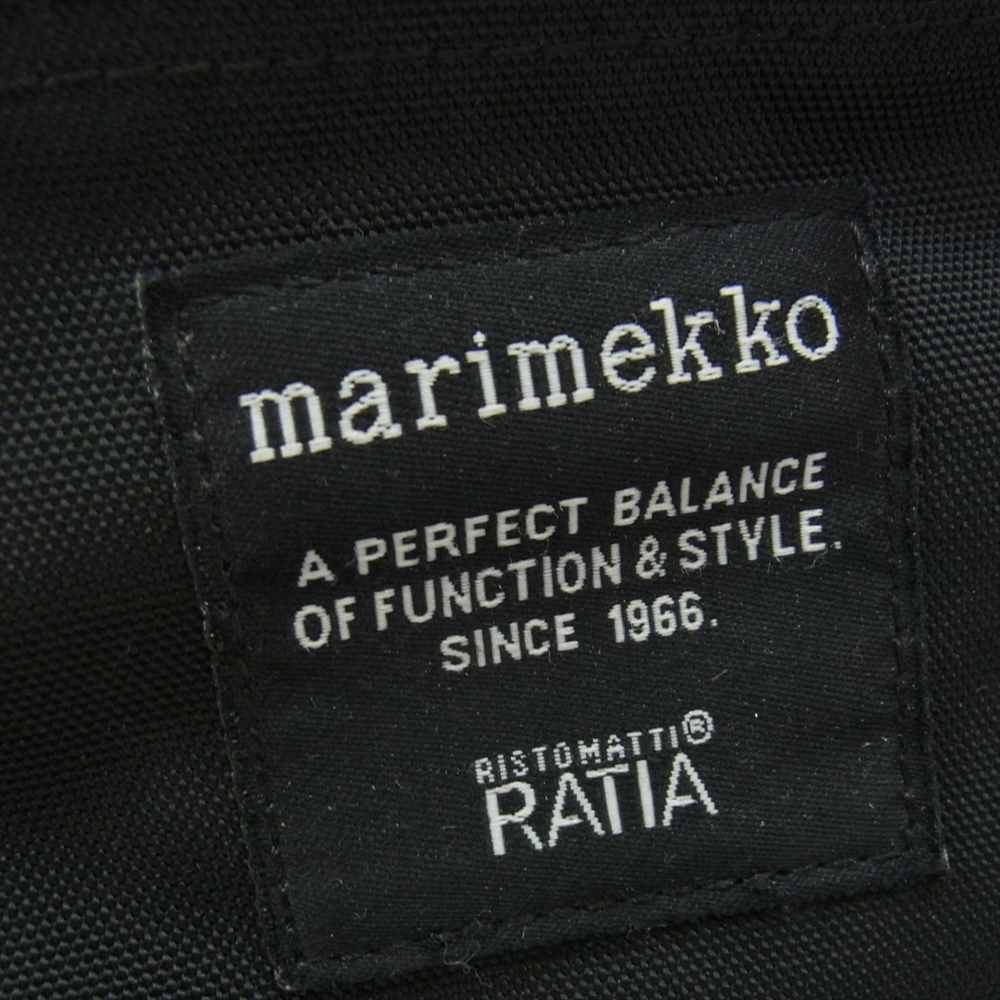 marimekko マリメッコ ナイロン バッグパック リュック ブラック系【中古】