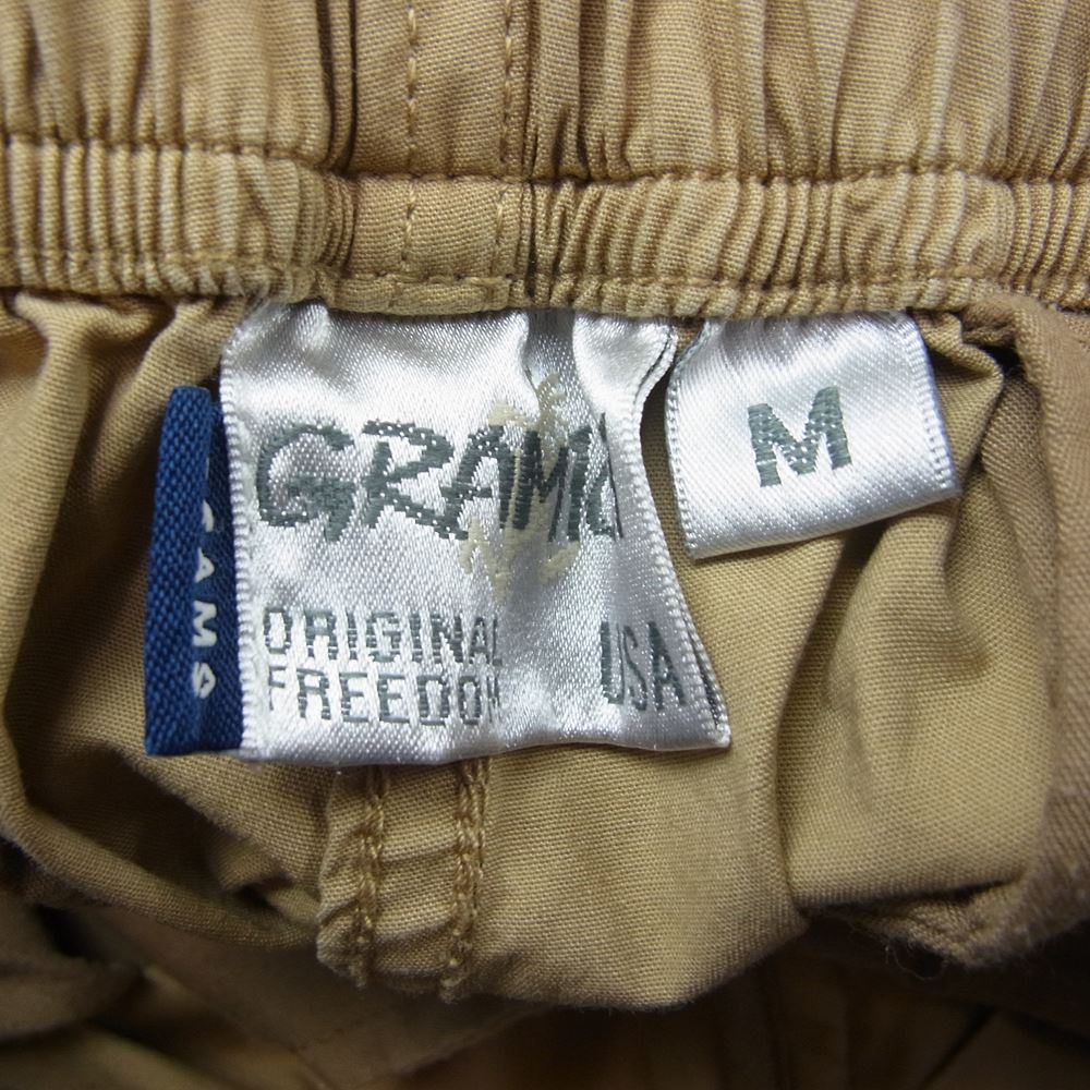 Gramicci グラミチ GMP-19S858 BEAMS ビームス 別注 CONVERTIBLE PANT コンバーティブル クライミング マウンテン イージー パンツ カーキ系 M【中古】