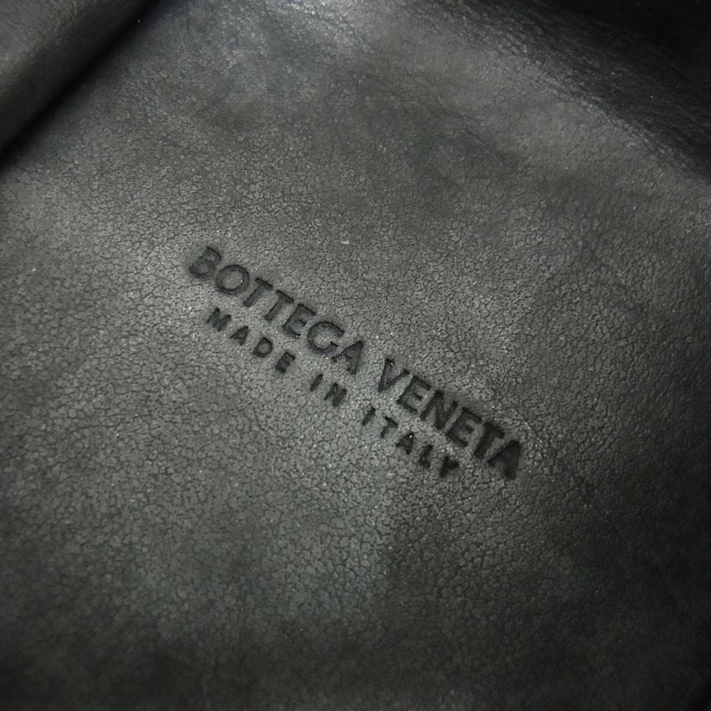 BOTTEGAVENETA ボッテガヴェネタ マキシ イントレチャート レザー コインケース 小銭入れ ブラック系【中古】