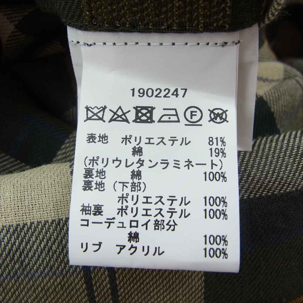 Barbour バブアー MCA0458SG51 BEDALE JACLET ノンオイル ビデイル ジャケット カーキ系 42【中古】