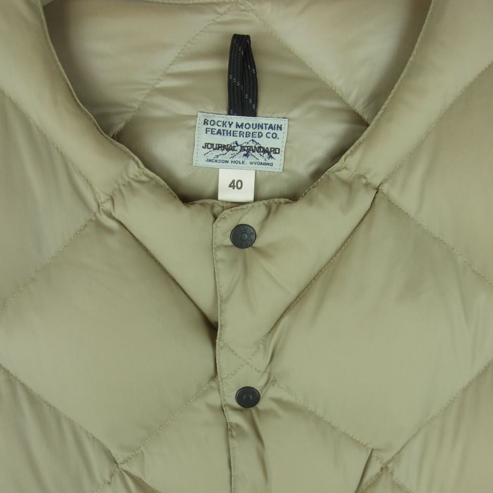 ロッキーマウンテン 450-512-74 JOURNAL STANDARD ジャーナルスタンダード別注 SIX MONTH VEST シックスマンス インナー ダウン ベスト ベージュ系 beige 40【中古】