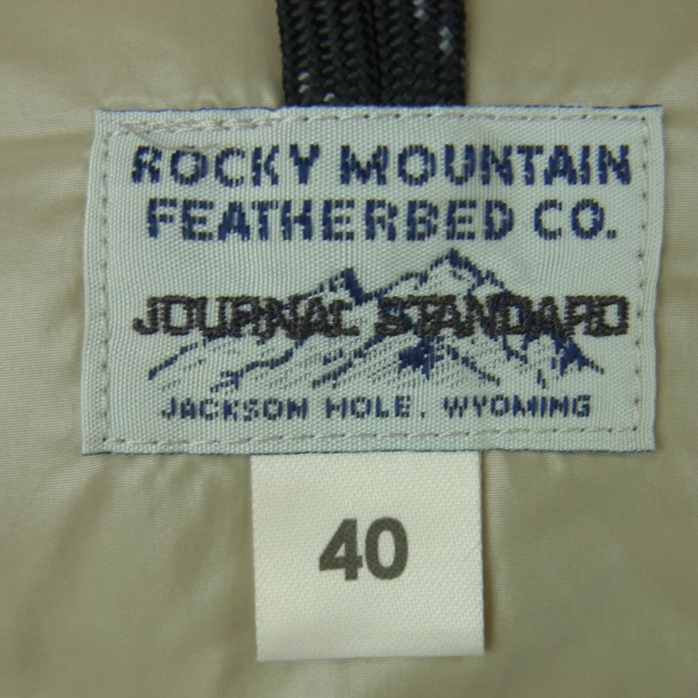 ロッキーマウンテン 450-512-74 JOURNAL STANDARD ジャーナルスタンダード別注 SIX MONTH VEST シックスマンス インナー ダウン ベスト ベージュ系 beige 40【中古】
