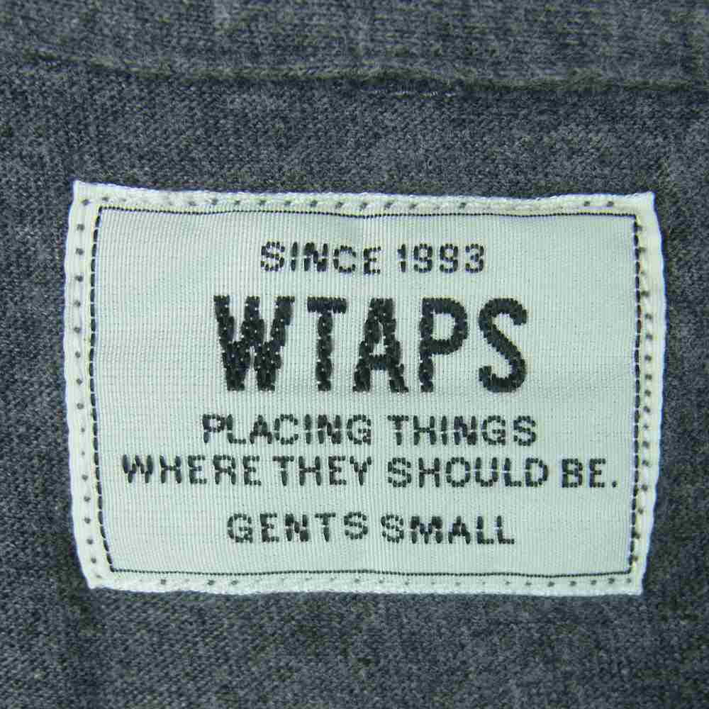 WTAPS ダブルタップス 152ATDT-CSM01 BLANK S/S C ポケット付き 半袖 Tシャツ コットン 日本製 グレー系 S【中古】