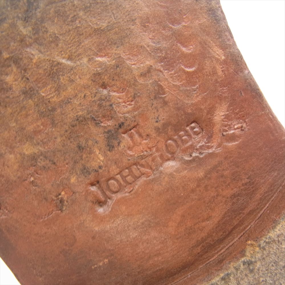 John Lobb ジョンロブ ウィングチップ レースアップ レザー ブーツ ブラウン系 実寸内寸25㎝【中古】