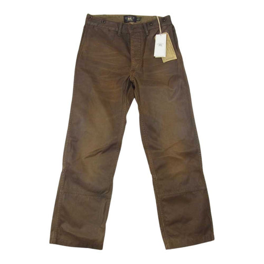 RRL ダブルアールエル 国内正規品 FIELD CHINO フィールドチノ コーティング加工チノ パンツ ブラウン系 28×30【新古品】【未使用】【中古】