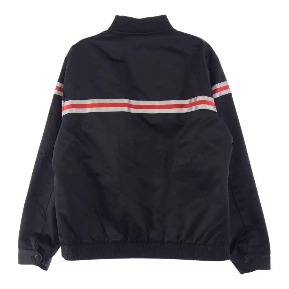 Supreme シュプリーム 18SS Reflective Stripe Work Jacket リフレクティブ ストライプ ワーク ジャケット ブラック系 L【中古】