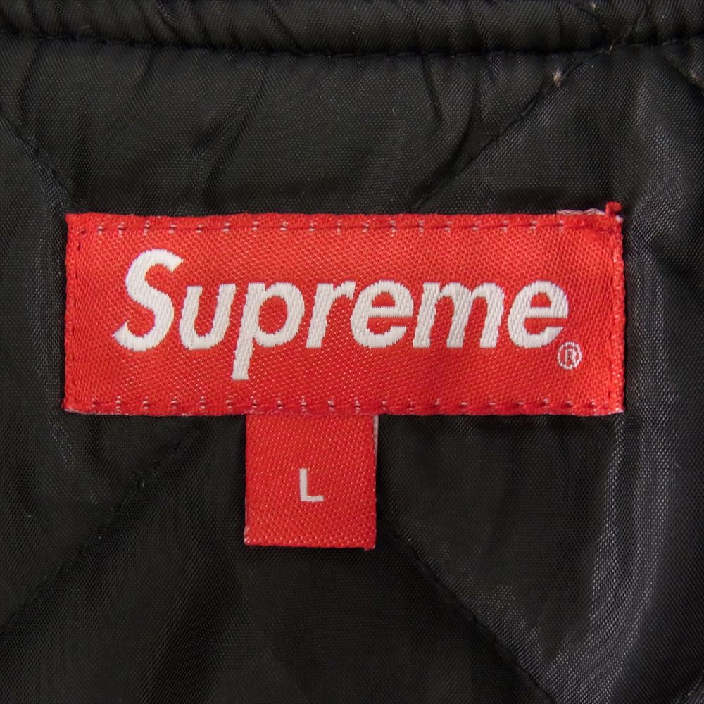 Supreme シュプリーム 18SS Reflective Stripe Work Jacket リフレクティブ ストライプ ワーク ジャケット ブラック系 L【中古】