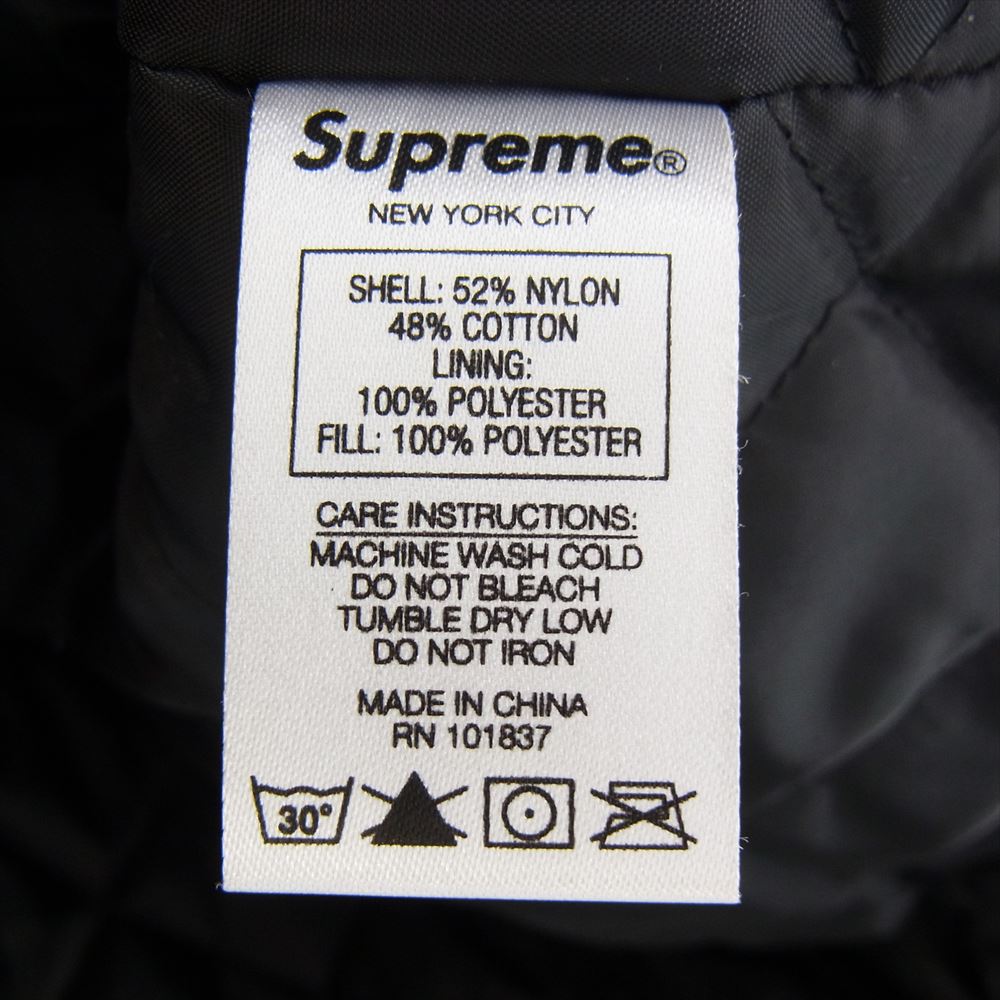 Supreme シュプリーム 18SS Reflective Stripe Work Jacket リフレクティブ ストライプ ワーク ジャケット ブラック系 L【中古】