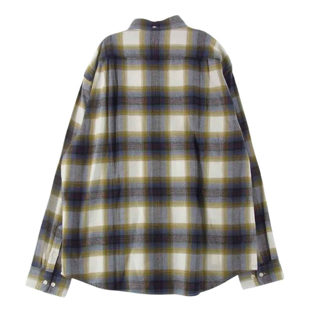 Supreme シュプリーム 22SS Brushed Plaid Flannel Shirt ブラッシュド プレイド フランネル チェック 長袖 シャツ マルチカラー系 L【美品】【中古】
